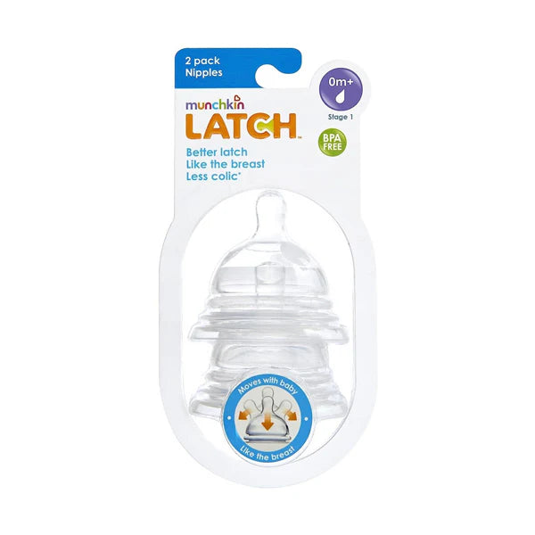 Munchkin Latch Nipple-2 pk