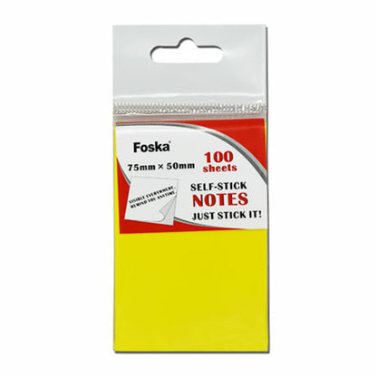Foska Self-Stick Sticky Notes -color