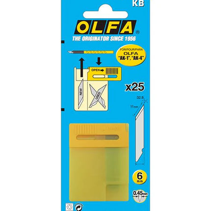 Olfa Spare blades KB for knife - 6 mm