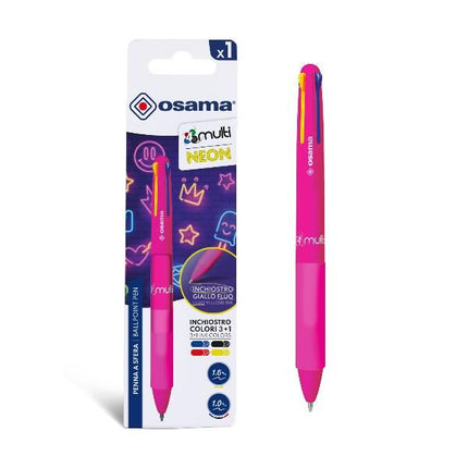 Osama ballpoint 4 multi Neon Sfera- Pink