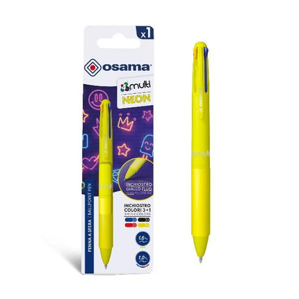 Osama ballpoint 4 multi Neon Sfera- Yellow 