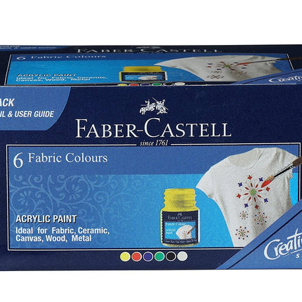 Faber Castell Fabric Color-Pack Of 6