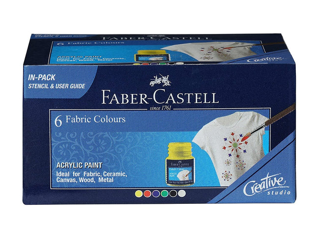 Faber Castell Fabric Color-Pack Of 6