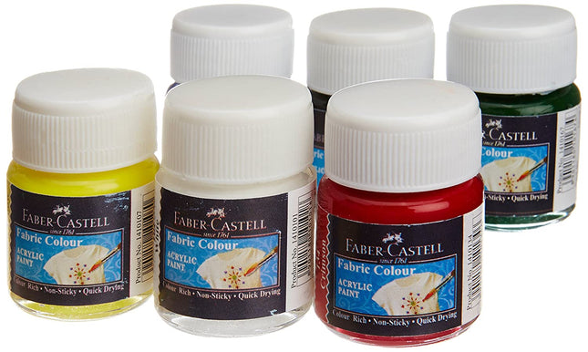 Faber Castell Fabric Color-Pack Of 6