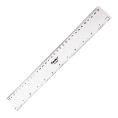 Foska Plastic Ruler 30 Cm-pack of 12
