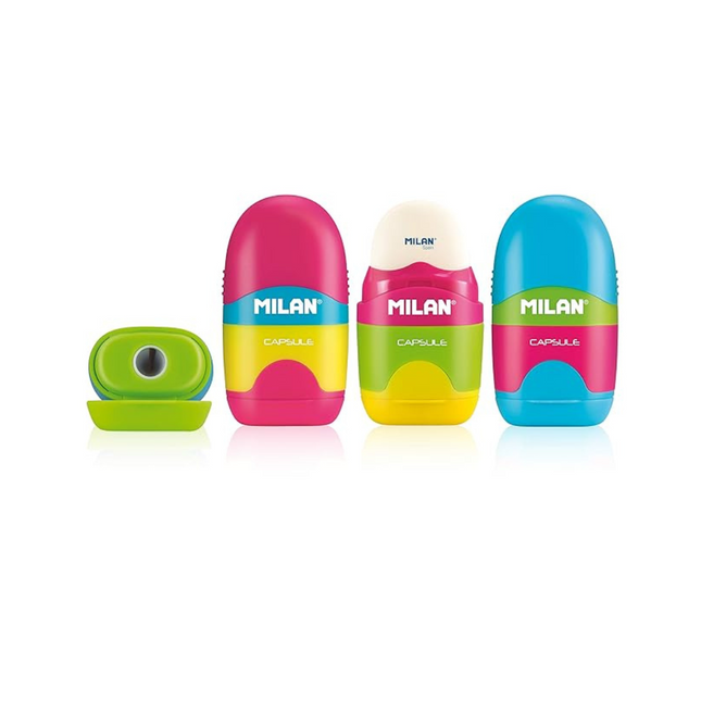 Milan Capsule Mix Sharpener-Eraser