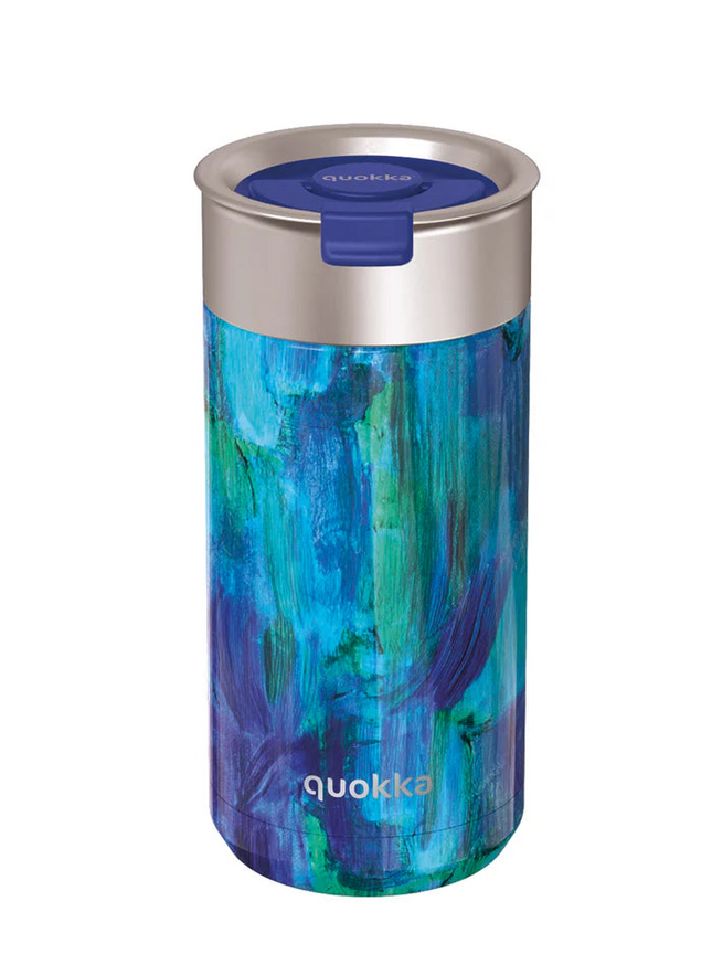 QUOKKA THERMAL SS COFFEE TUMBLER BOOST BLUE PAINT 400 ML
