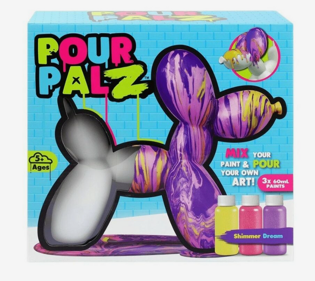 Pour Palz DIY Paint Balloon Dog Asst- 60ml
