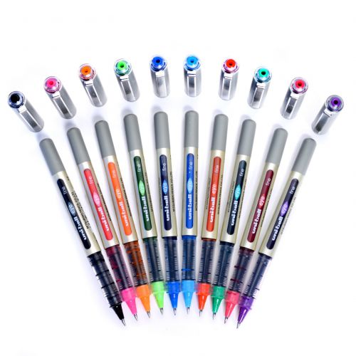 قلم سائل حبر -الاردن - عمان -افضل اقلام -best stationery -blue -red-green-orange -ball eye 