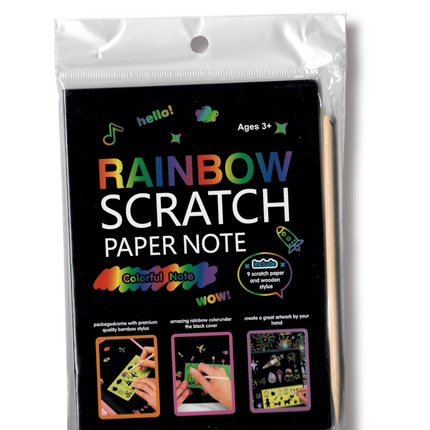 Rainbow Scratch Paper Note