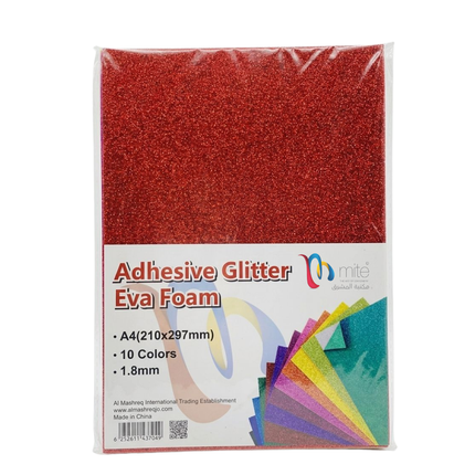 Mite Glitter Self Adhesive Eva Foam sheets