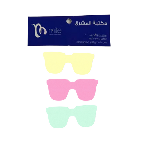 Mite Pastel Flashcard sunglasses Shape