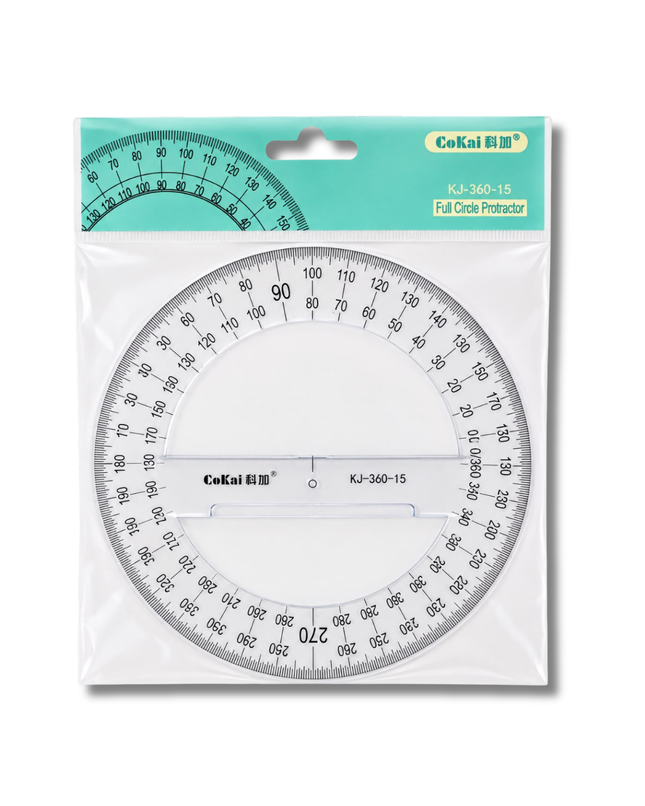 Circle Protractor 15 cm