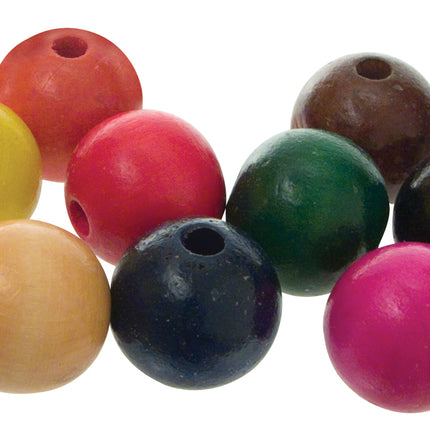 Assorted Color Wood Beads 8 mm