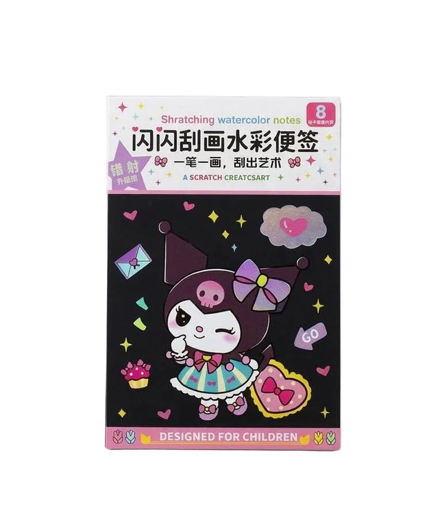 Shratching watercolor notes