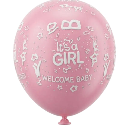 Baloons It's a Girl Printed