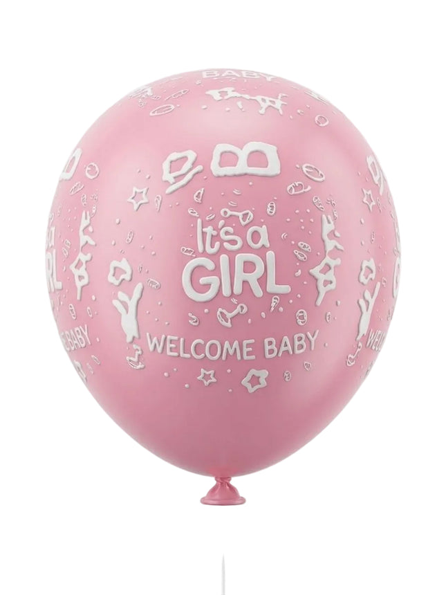 Baloons It's a Girl Printed