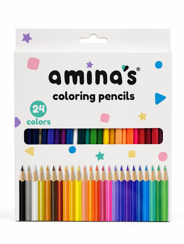 amina's coloring pencils 24 color
