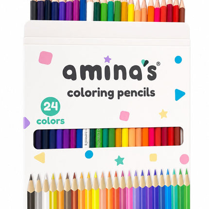 amina's coloring pencils 24 color