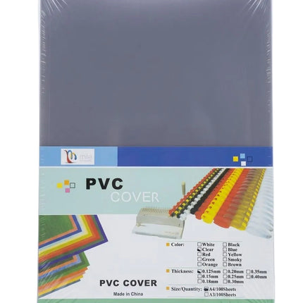 غلاف تجليد من مادة PVC للمكتب مقاس A4 - لامع 