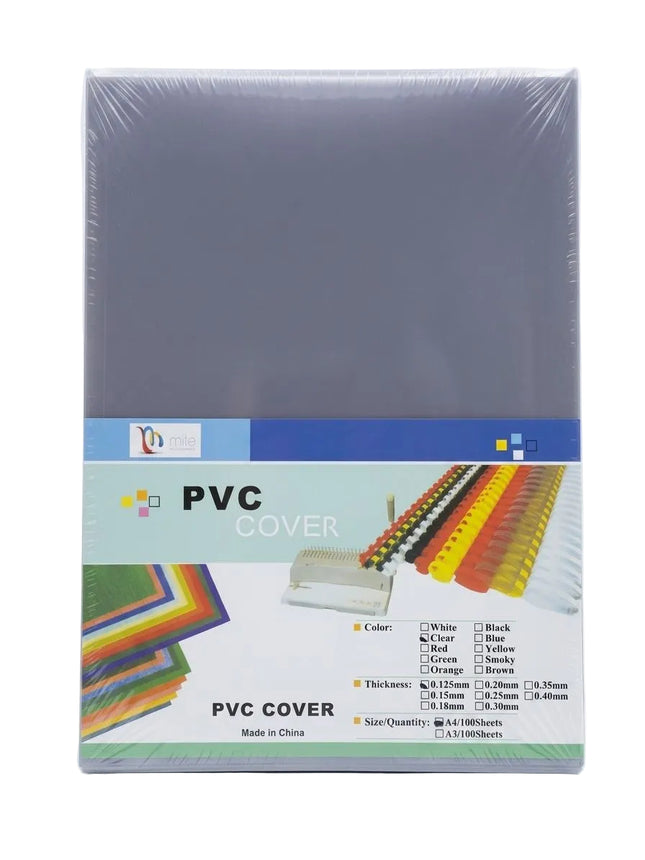غلاف تجليد من مادة PVC للمكتب مقاس A4 - لامع 