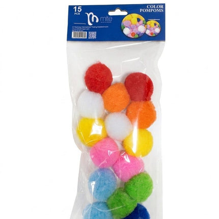 Mite Color Pom Poms-Large