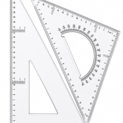 Geometric triangle rulers