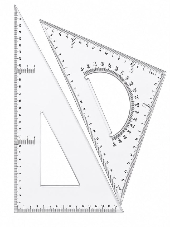 Geometric triangle rulers