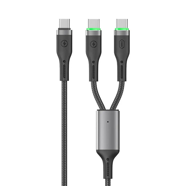 WiWU WI-C071 Cable For Type-C To Type-C+C Cable