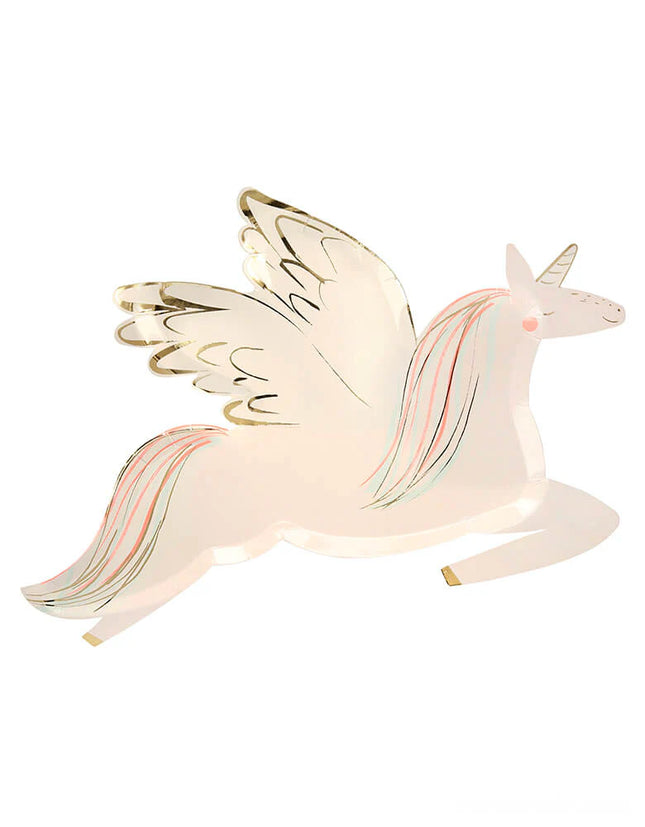 Meri Meri Winged Unicorn Plates