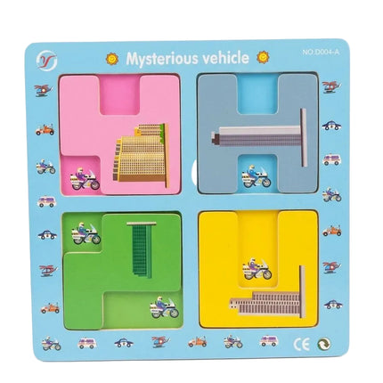 Wooden Hide and Seek Game