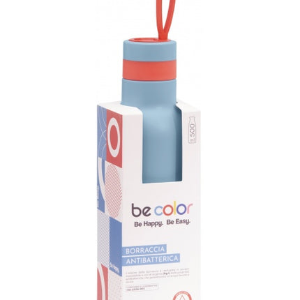 Osama Antibacterial Thermos Bottle  Light Blue-500ml