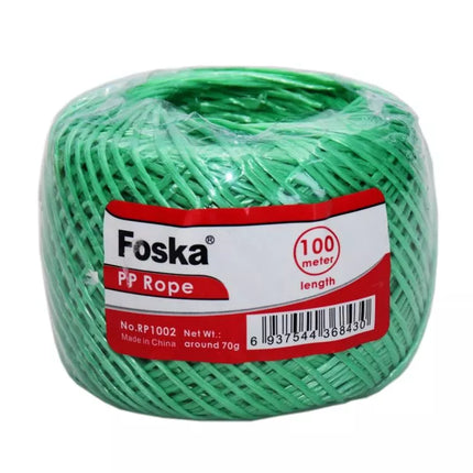 Foska Plastic Colourful PP Rope 100m- 70g