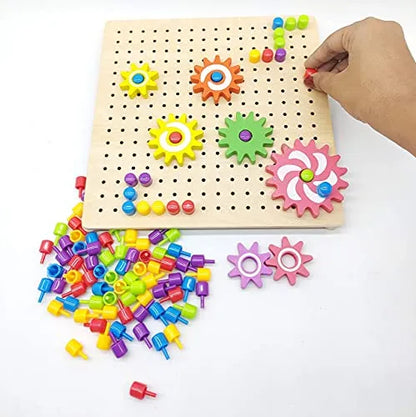 Rotating Gear Jigsaw Puzzle Wooden