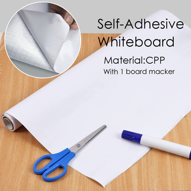 Foska Self Adhesive Whiteboard Roll - 45cm x 200 cm