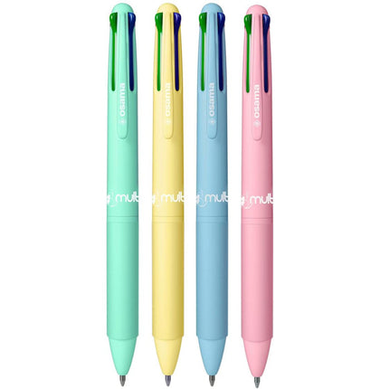 Osama Ballpoint Pens 4 Multi Colors Pastel