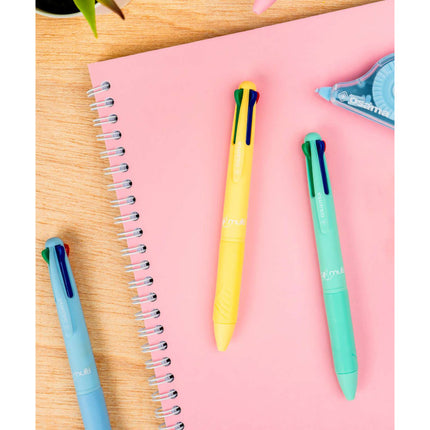 Osama Ballpoint Pens 4 Multi Colors Pastel