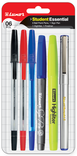 Luxor Student Essential -6pcs