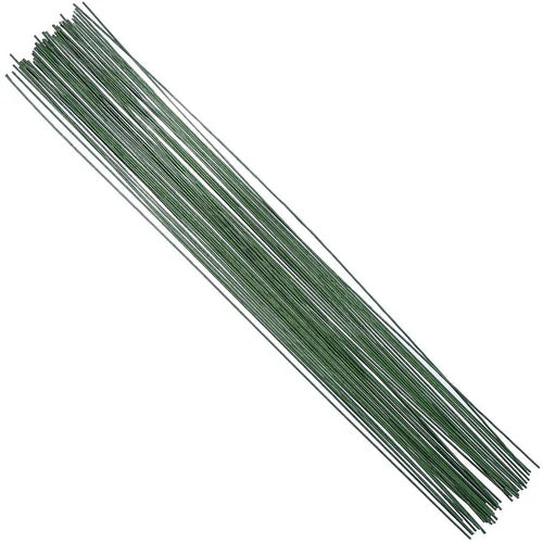 Craft Green Floral Stalk Wires - Pack of 12