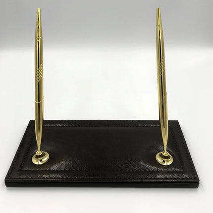 Office Desk Organizer Leather-Brown Color