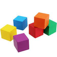 Foska DIY Wooden Cubes -Set of 20