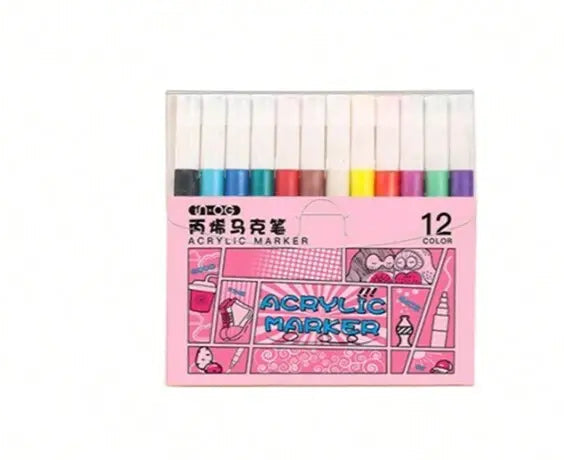 Foska Acrylic Marker -12 color
