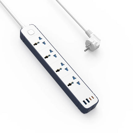 Wiwu Wi-S007 Power Strip 8-in-1 Multiple Socket 2M White GaN Tech Charger