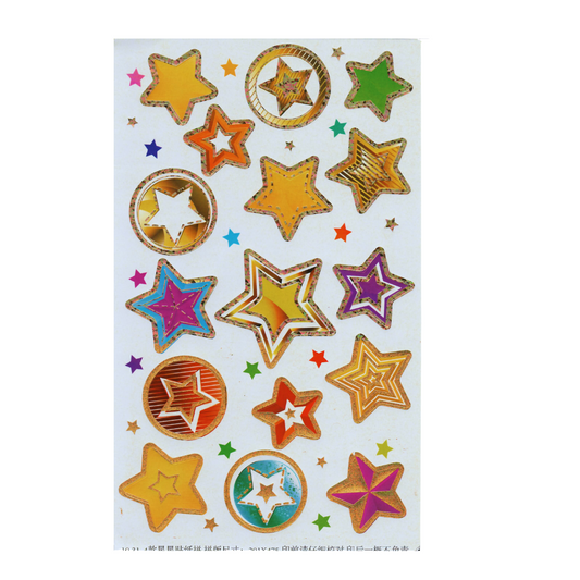 Smile Stars Decal Reward Sticker-Large