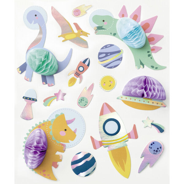 Folia honeycomb ball sticker DINO-MITE
