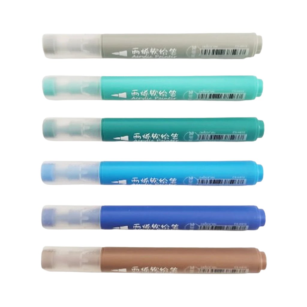 Chosch Acrylic Marker Blue Palette 6 Colors#CS-H810