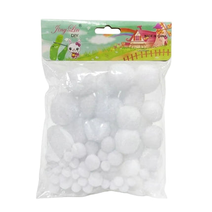Mite white pom pom