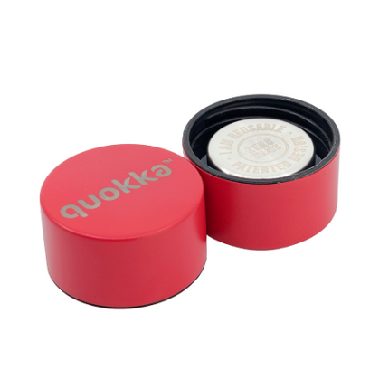 Quokka Thermal Ss Bottle Solid With Strap Cherry Red 630 Ml