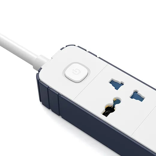 Wiwu Wi-S007 Power Strip 8-in-1 Multiple Socket 2M White GaN Tech Charger