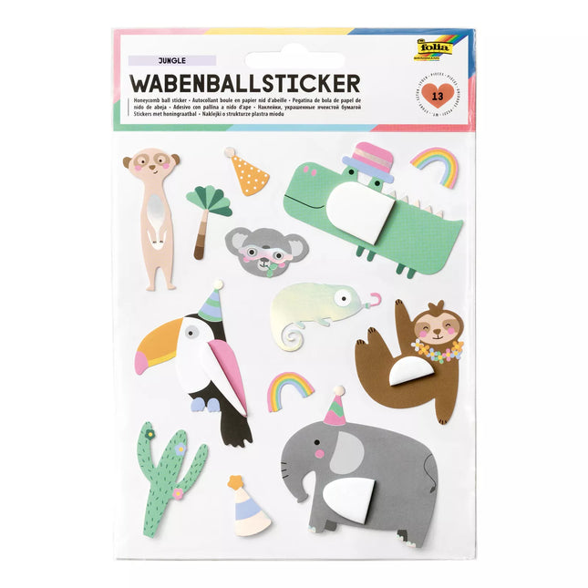 Folia Wabenball Sticker Jungle